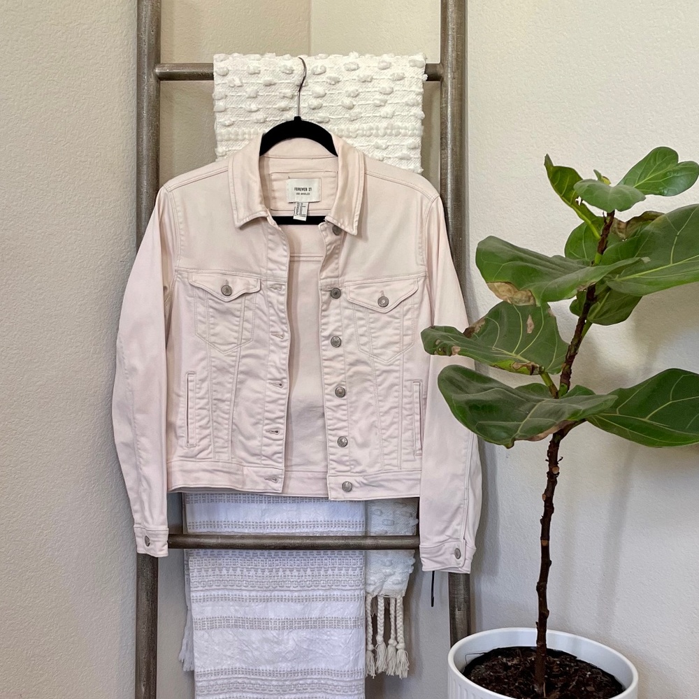Forever 21 Soft Pink Jean Jacket - Size XS